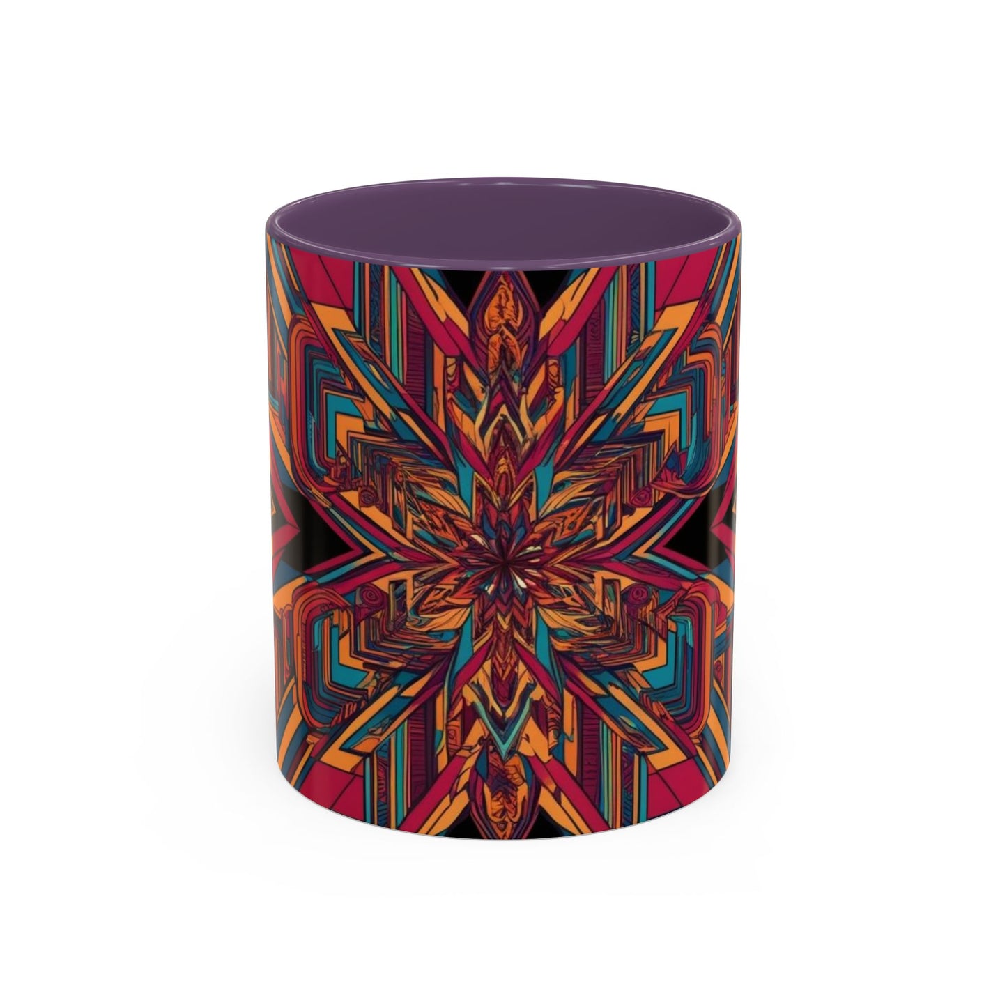 Optical Illusion Accent Mug – Ceramic Coffee Cup