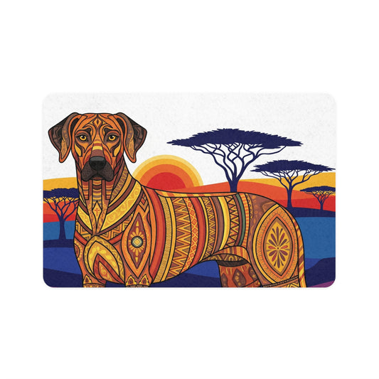 Pet Food Mat (12x18) - Rhodesian Ridgeback