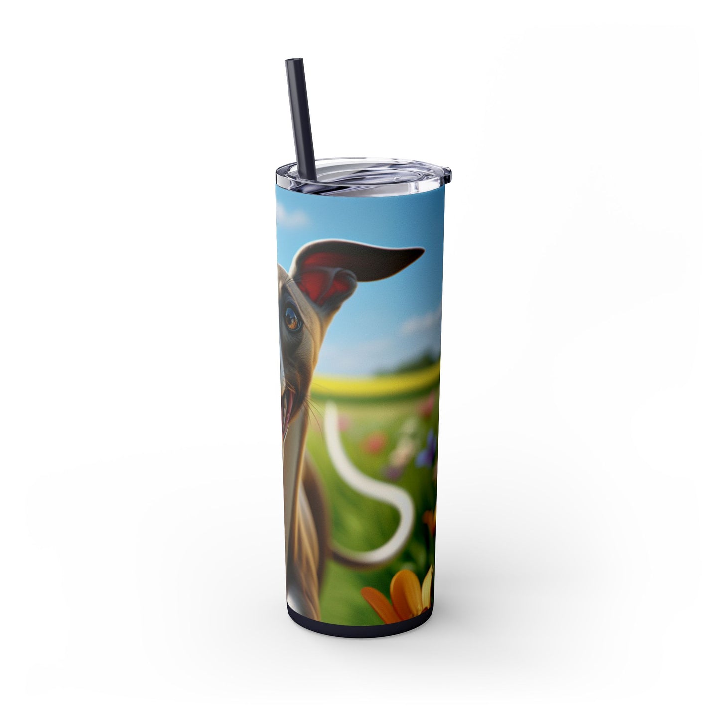Whippet Skinny Tumbler with Straw, 20oz