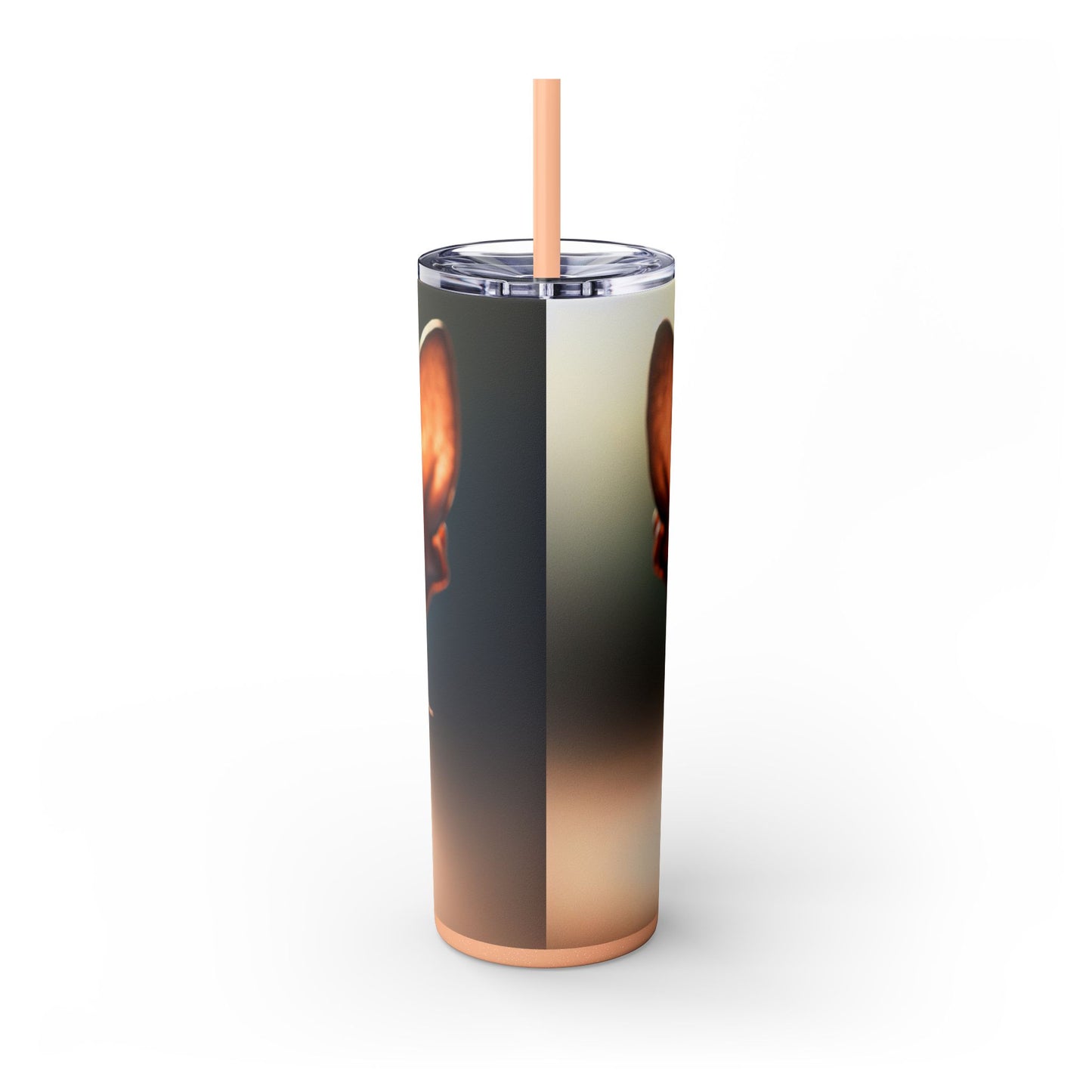 Xoloitzcuintli Skinny Tumbler with Straw, 20oz