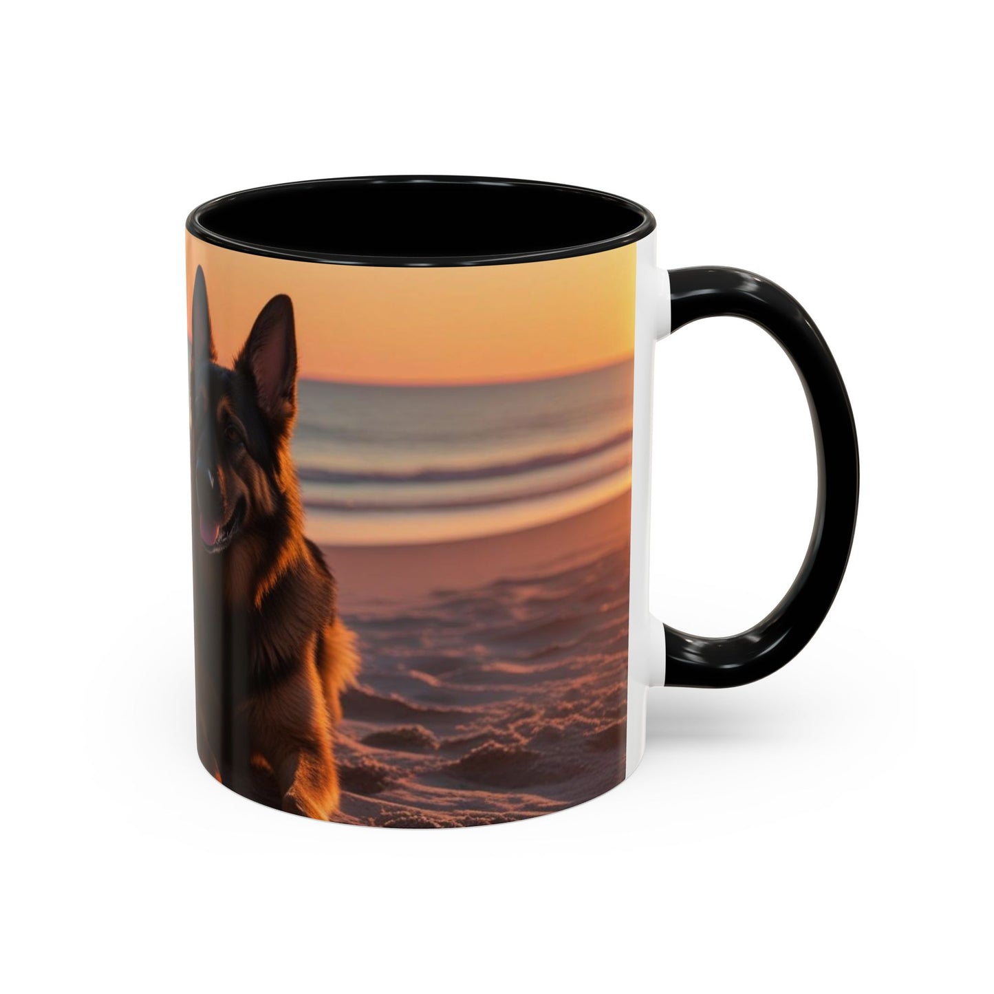 German Shepherd Love Accent Coffee Mug - Perfect Gift for Dog Lovers
