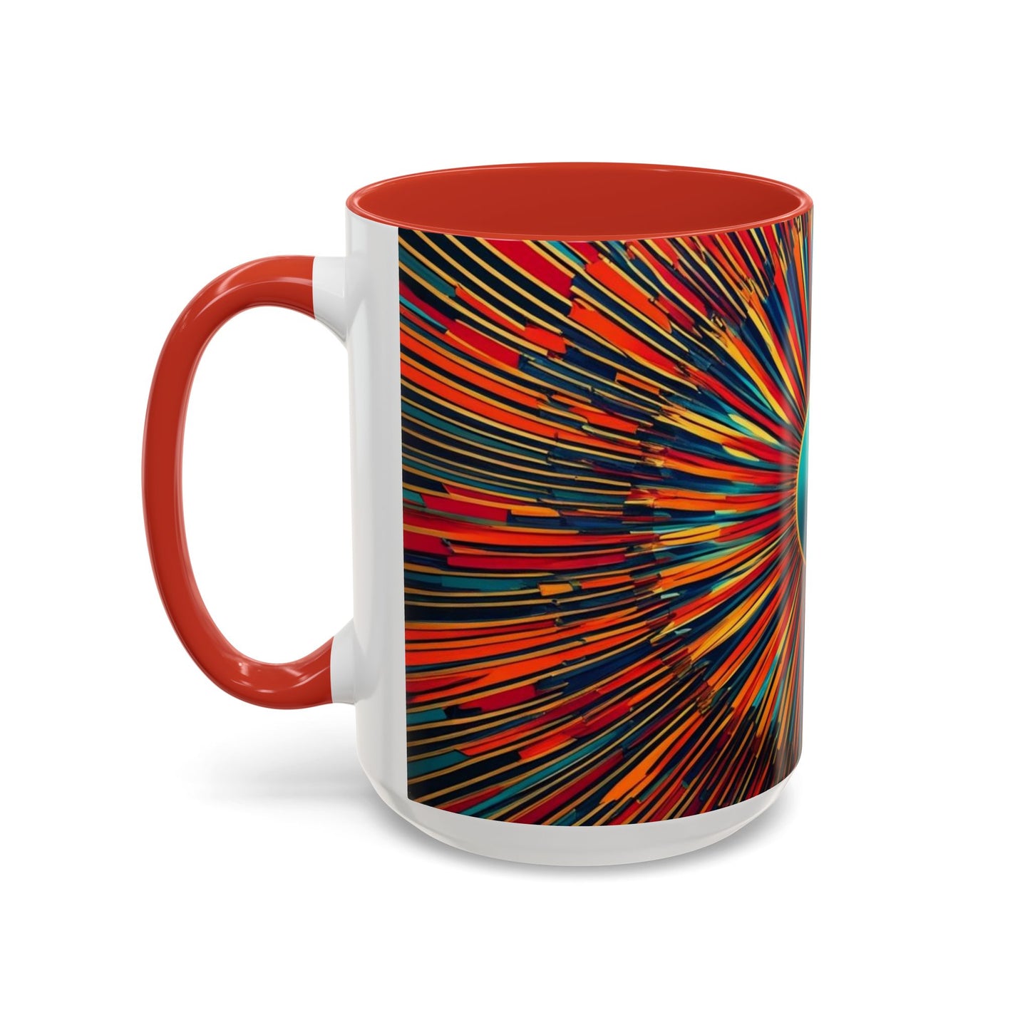 Optical Illusion Accent Mug – Ceramic Coffee Cup
