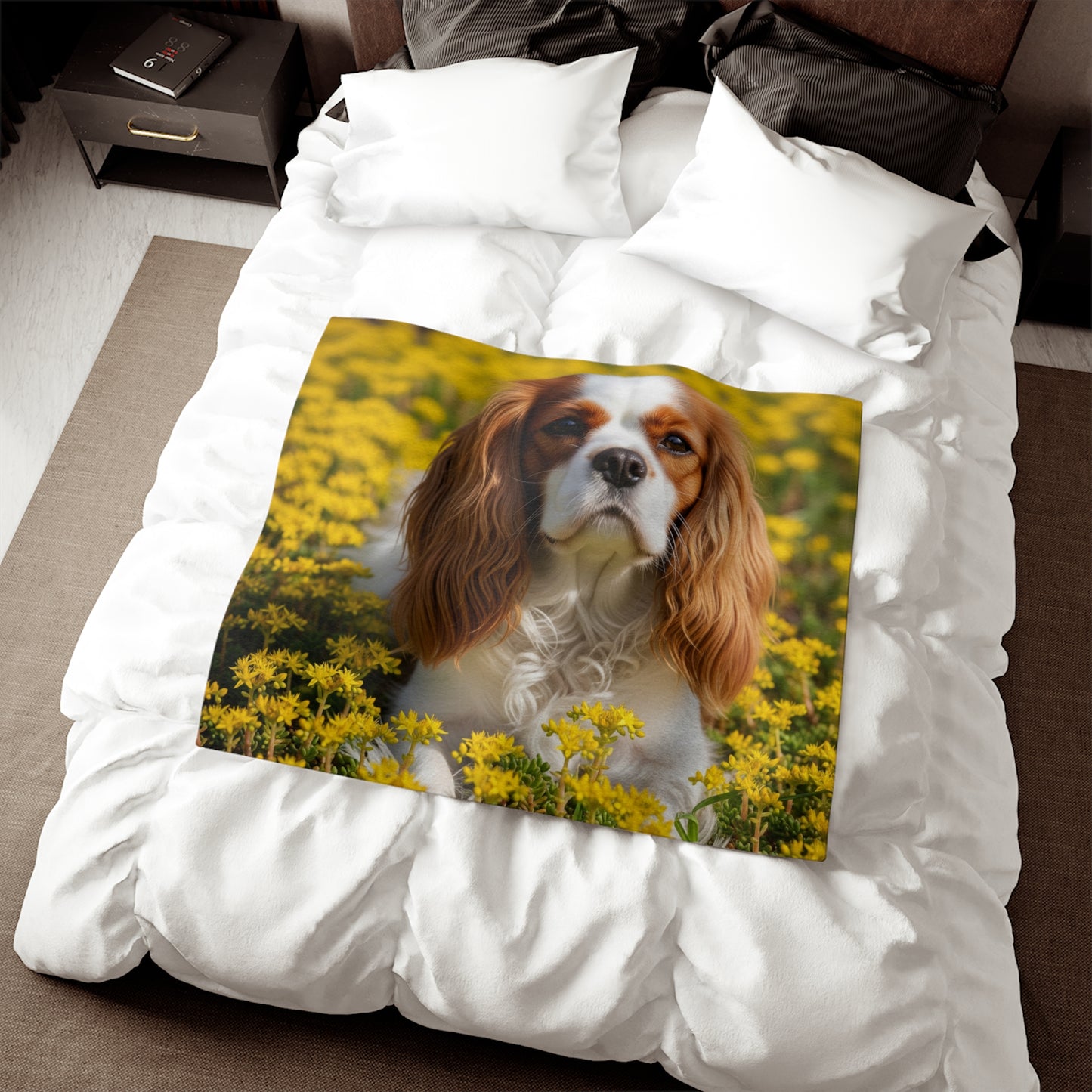 Cavalier King Charles Spaniel Sweatshirt Blanket