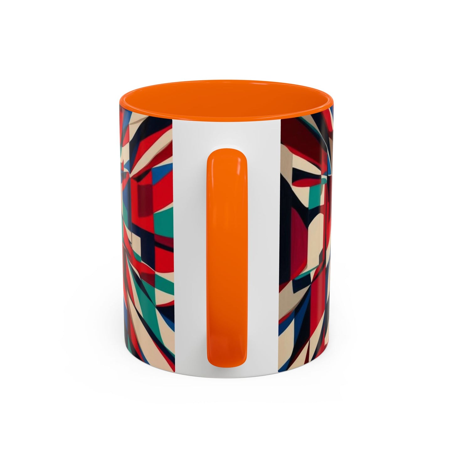 Optical Illusion Accent Mug – Ceramic Coffee Cup