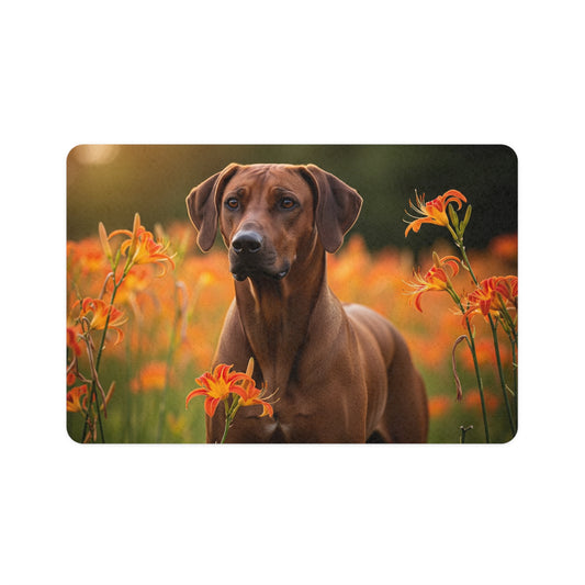 Pet Food Mat (12x18) - Rhodesian Ridgeback