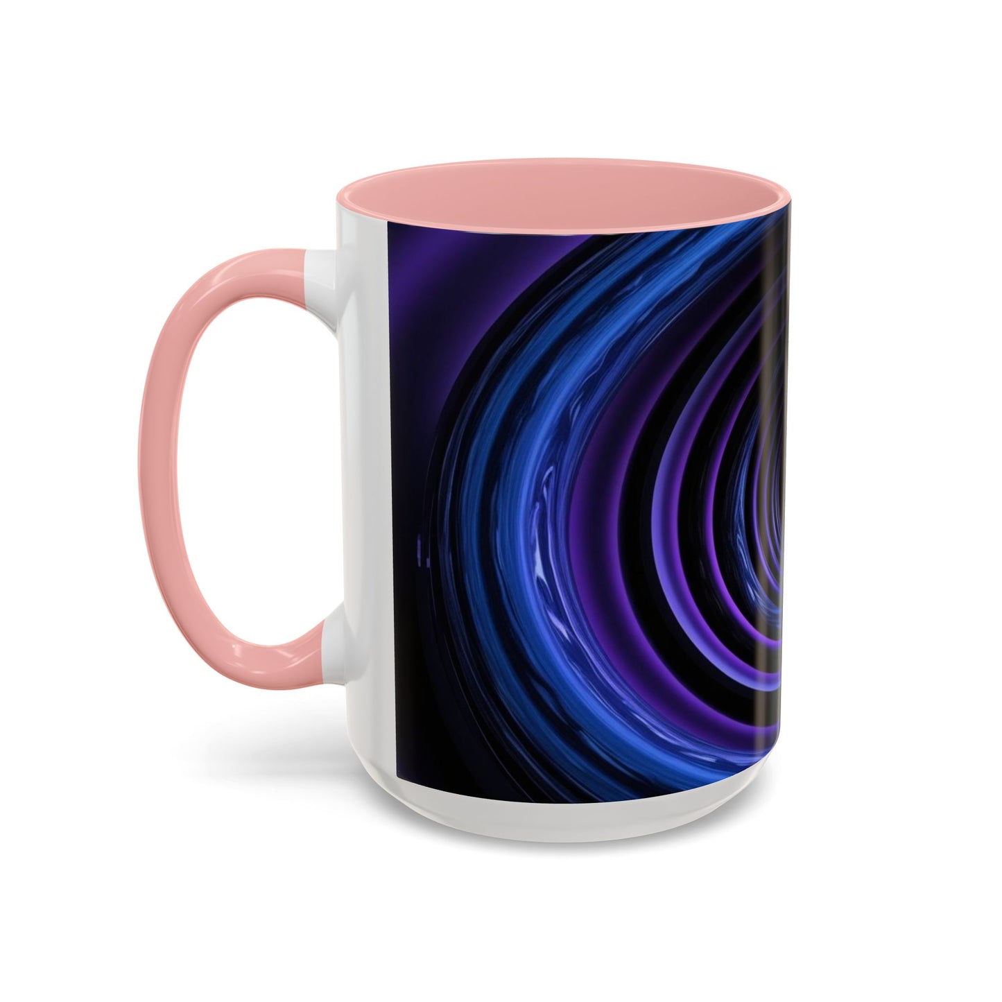Optical Illusion Accent Mug – Ceramic Coffee Cup