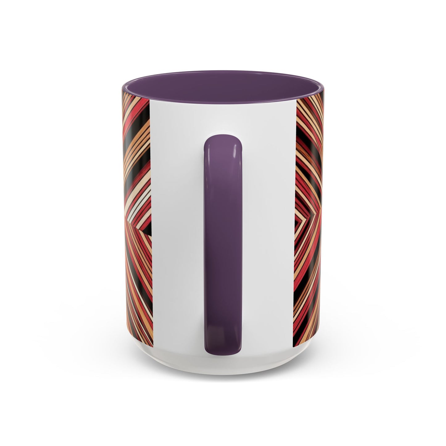 Optical Illusion Accent Mug – Ceramic Coffee Cup
