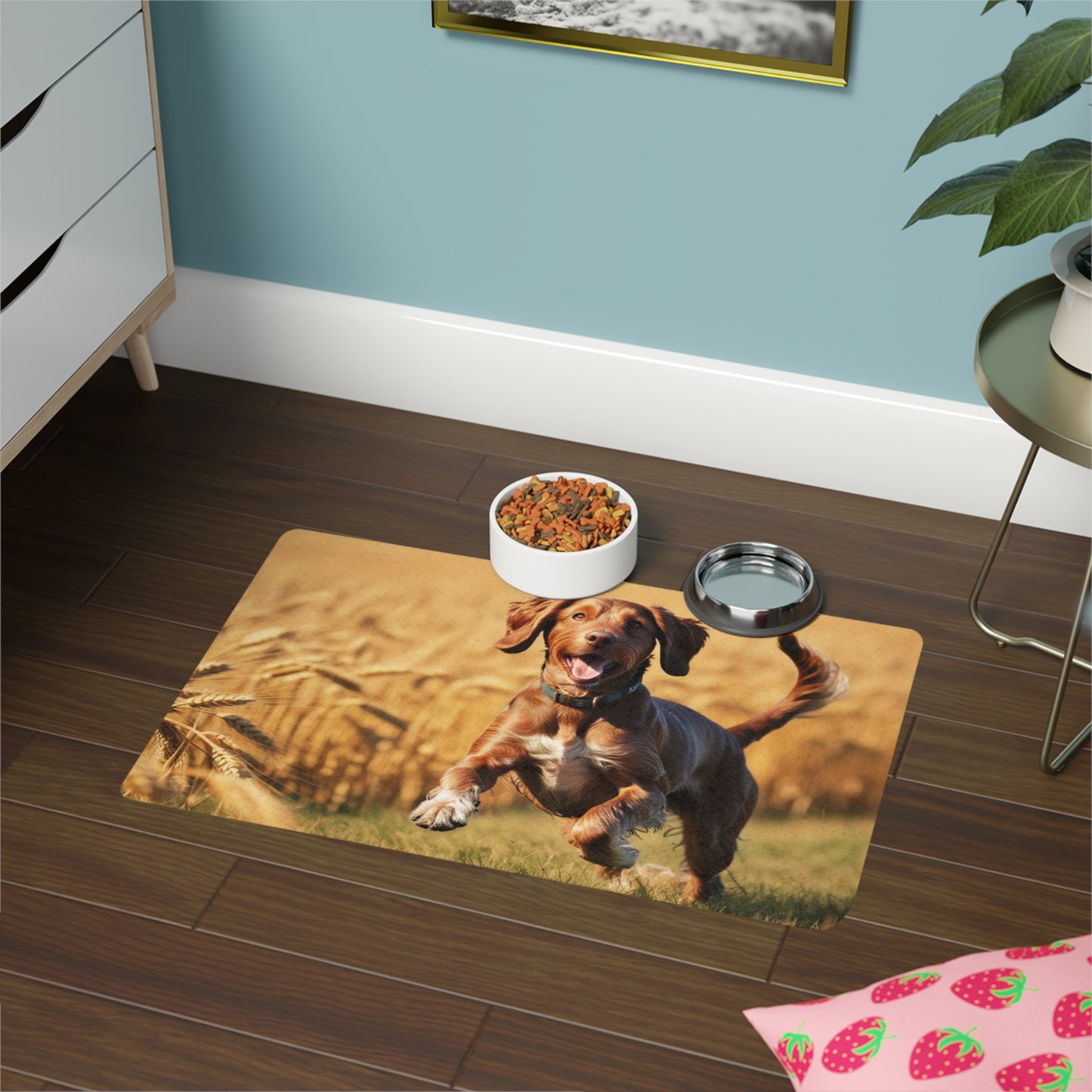 Pet Food Mat (12x18) - Hungarian Wirehaired Vizsla