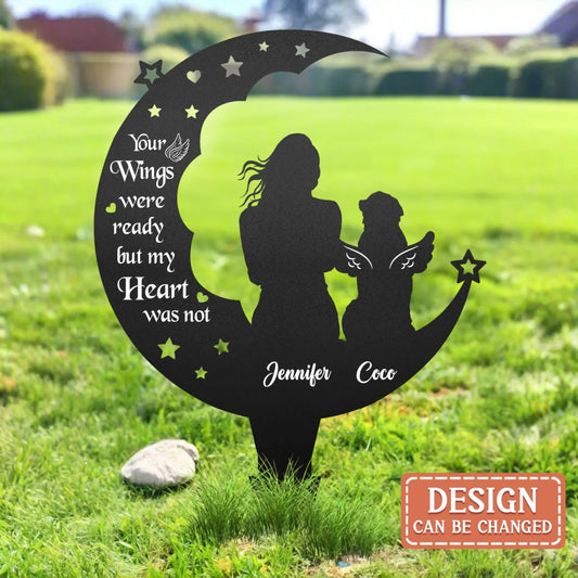 Custom Personalized Memorial Dog Metal Sign - Memorial Gift for Dog Lovers