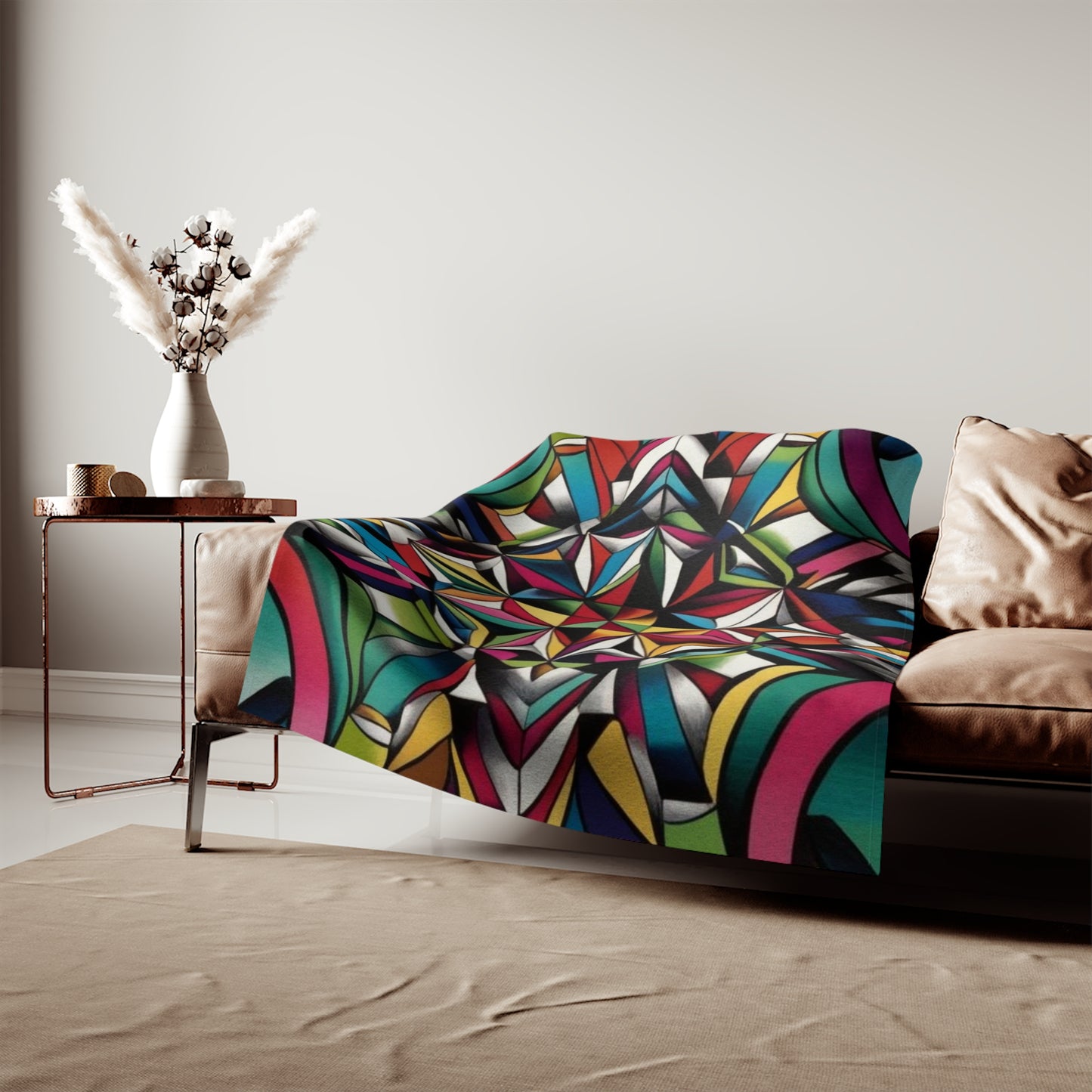 Sweat-shirt/couverture à illusion d'optique