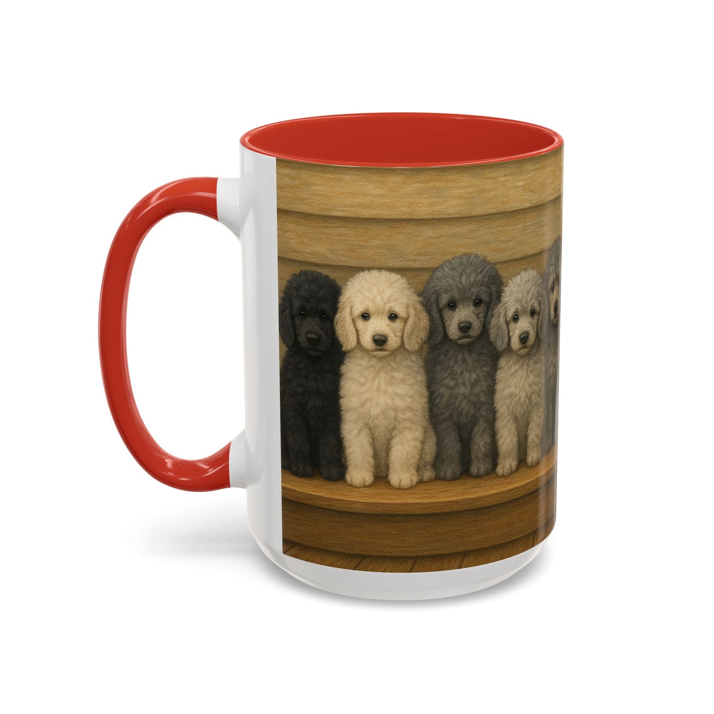 Mug à café décoratif avec motif chiots caniches - Cadeau idéal pour les amoureux des chiens