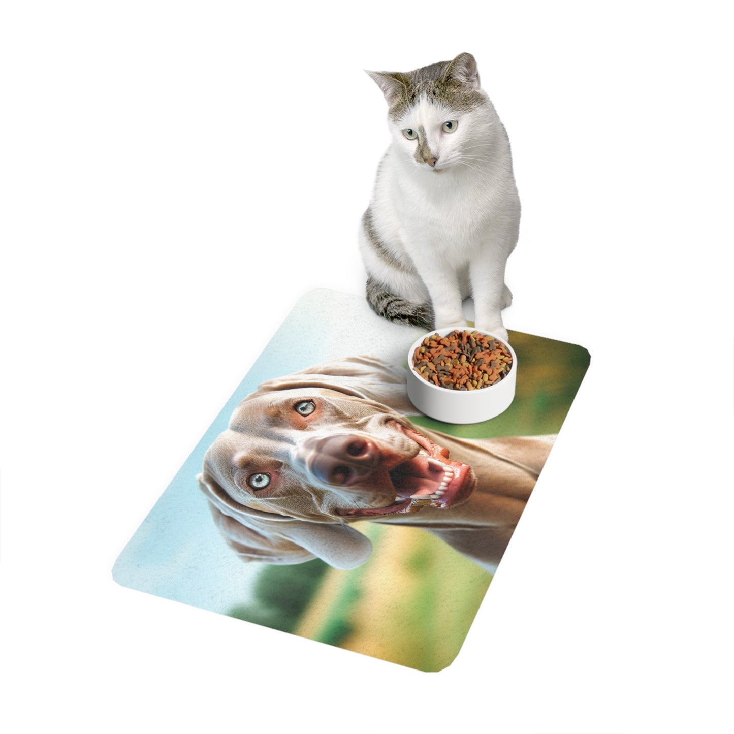 Pet Food Mat (12x18) - Weimaraner