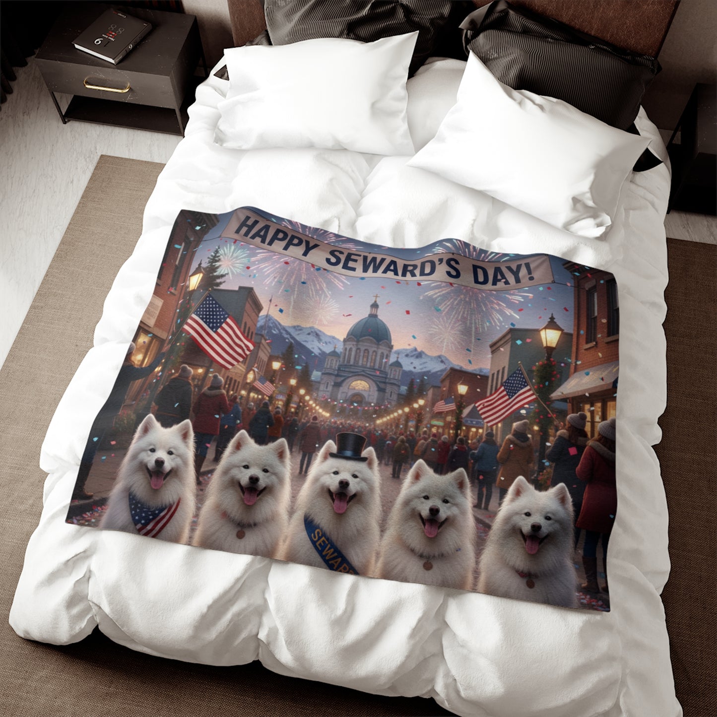 Happy Seward's Day Blanket