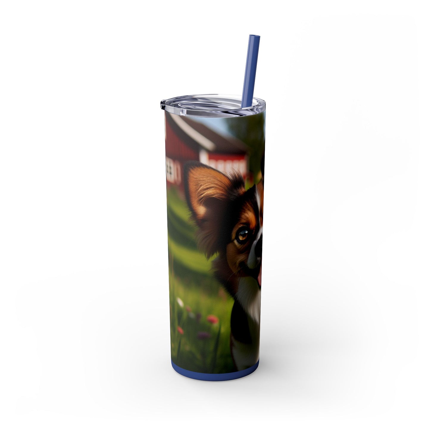 Skinny Tumbler with Straw – 20 oz Stainless Steel Cup