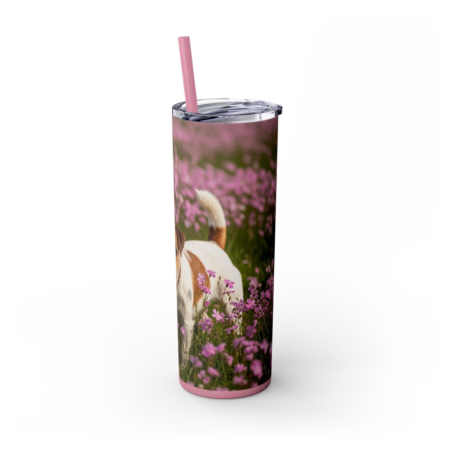 Parson Russell Terrier Skinny Tumbler with Straw, 20oz
