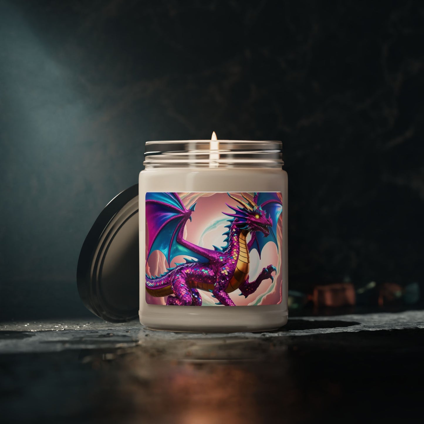 Glittery Dragon- Scented Soy Candle, 9oz