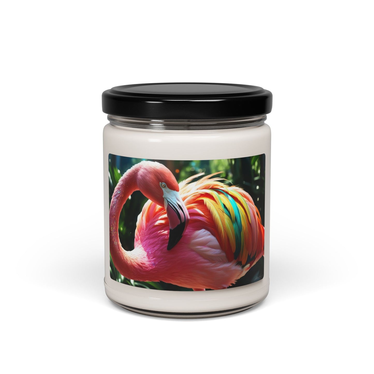 Rainbow Flamingo- Scented Soy Candle, 9oz