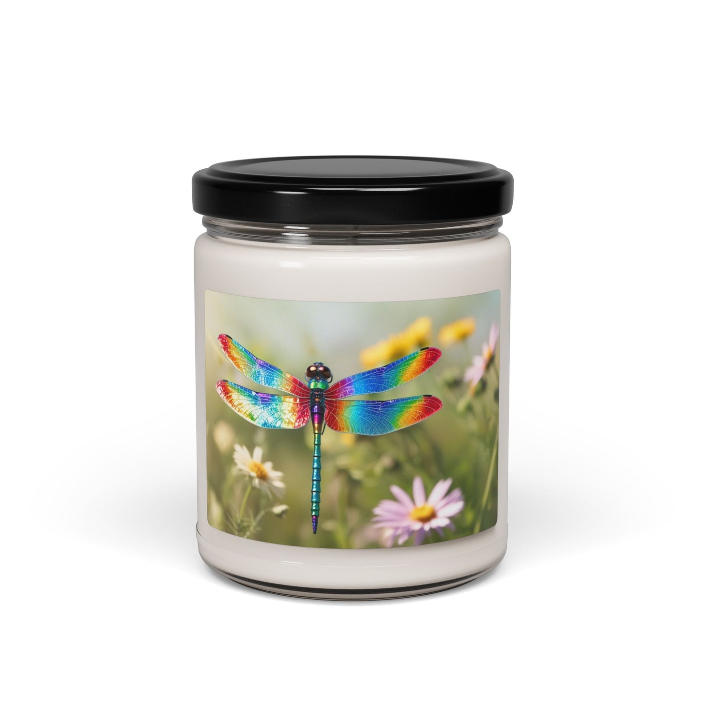 Rainbow Dragonfly- Scented Soy Candle, 9oz