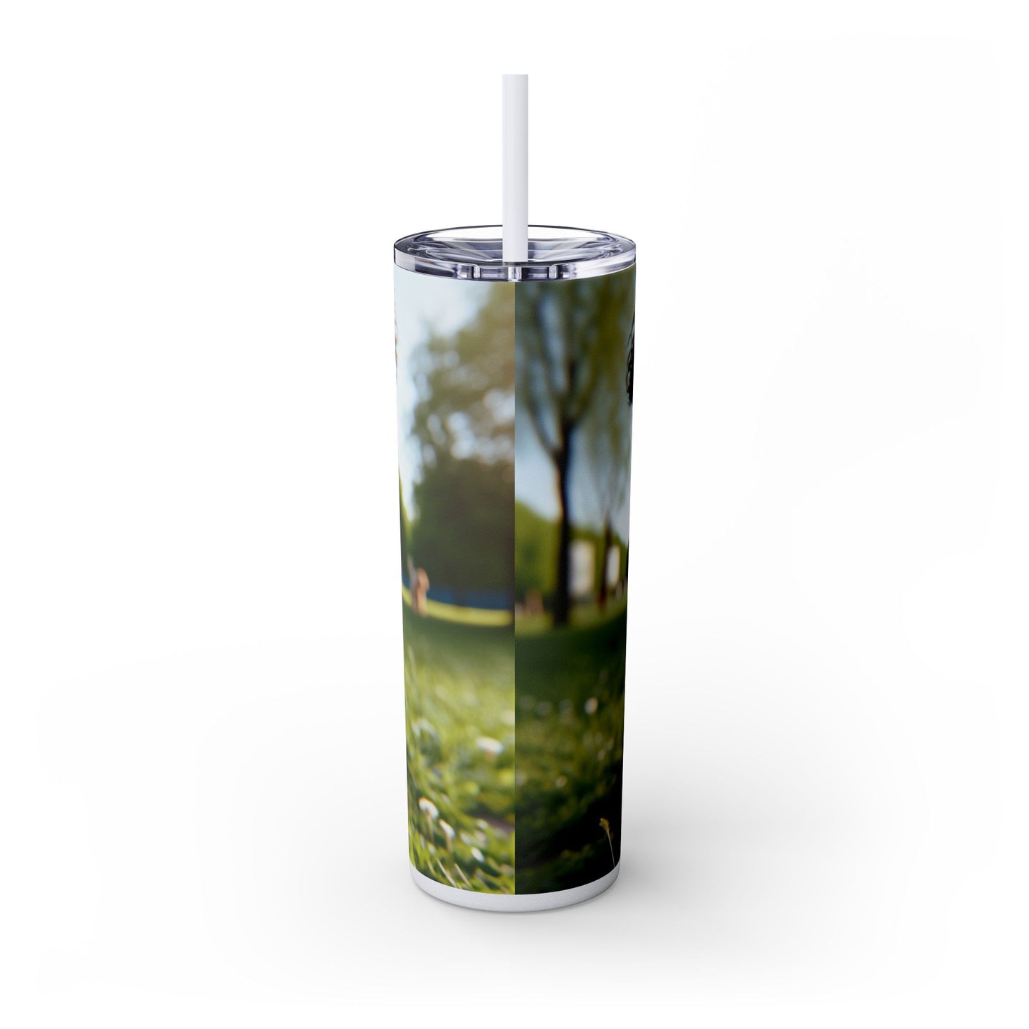 Pumi Skinny Tumbler with Straw, 20oz