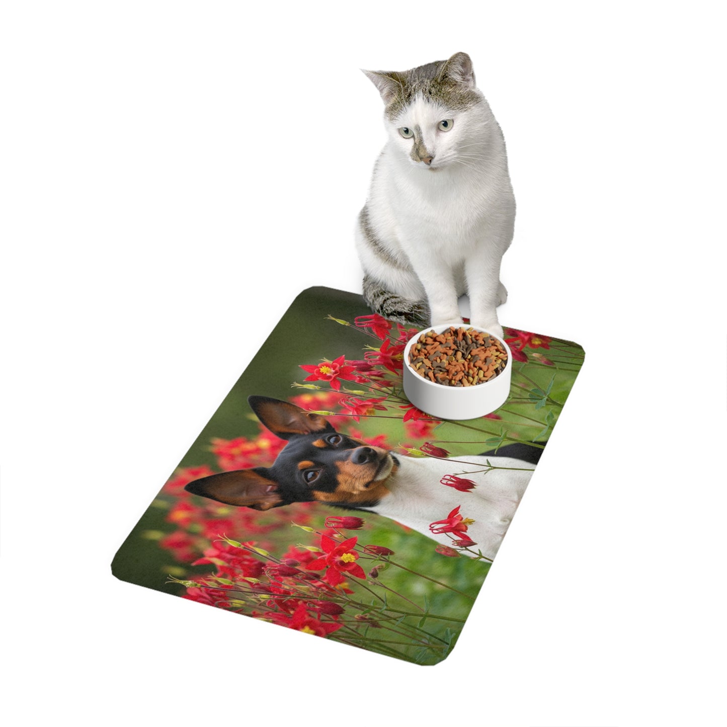 Pet Food Mat (12x18) - Toy Fox Terrier