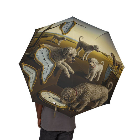 Spanish Water Dog Semi-Automatic Foldable Umbrella