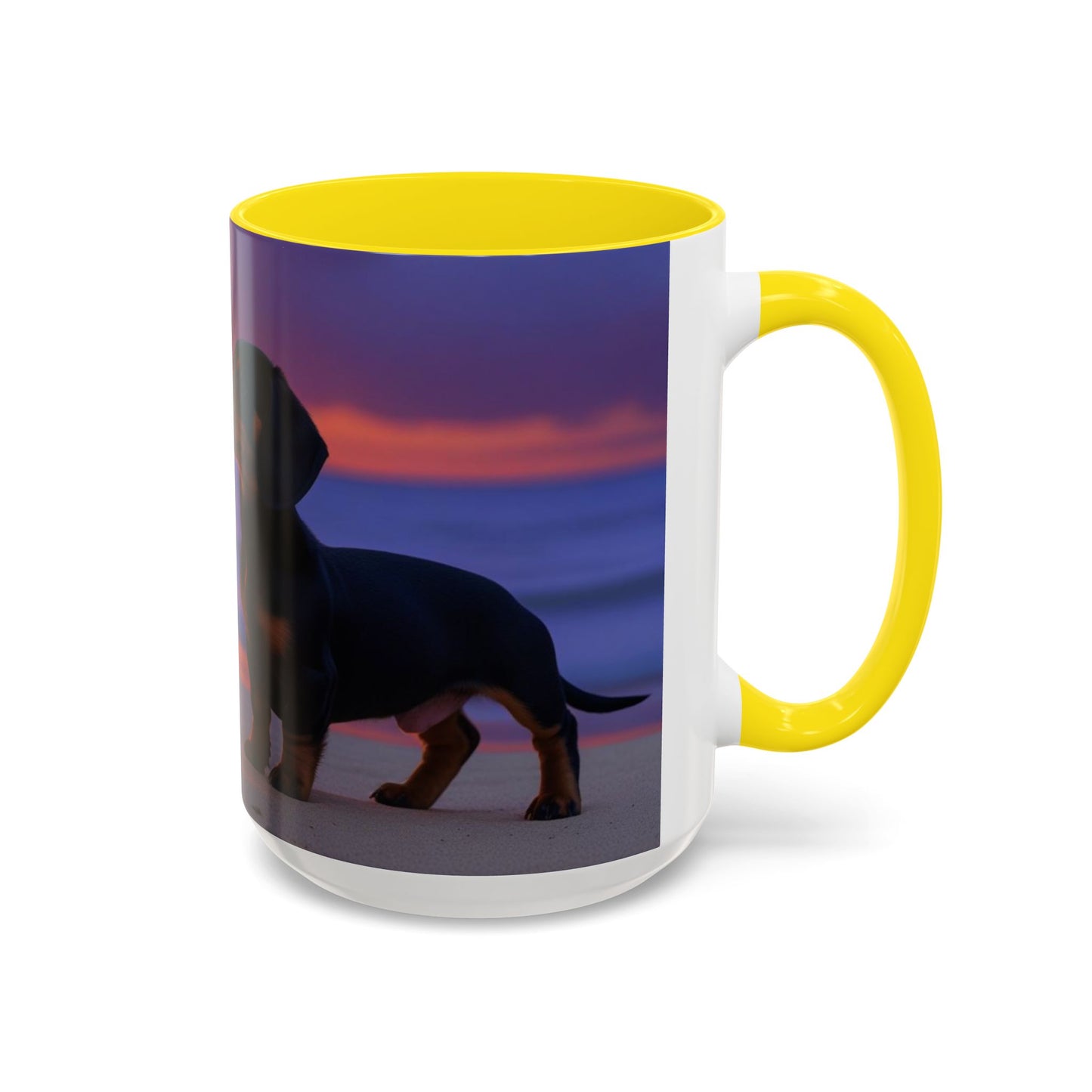 Dachshund Love Accent Coffee Mug - Perfect Gift for Dog Lovers