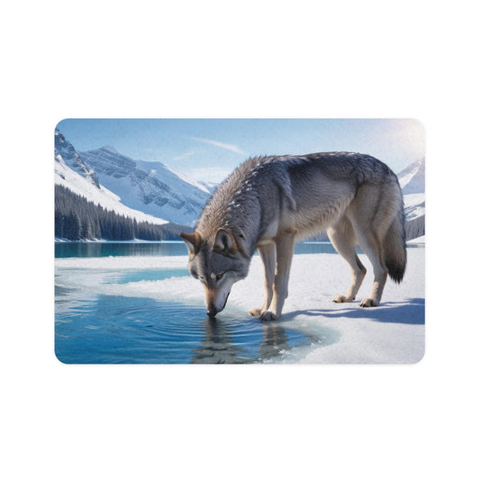 Pet Food Mat (12x18) - Wolf