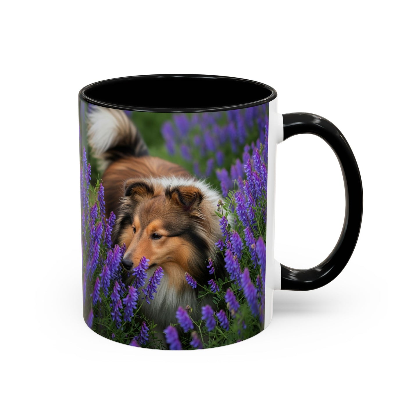 Shetland Sheepdog Accent Coffee Mug - Perfect Gift for Dog Lovers