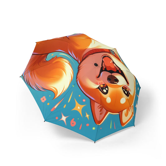 Shiba Inu Semi-Automatic Foldable Umbrella