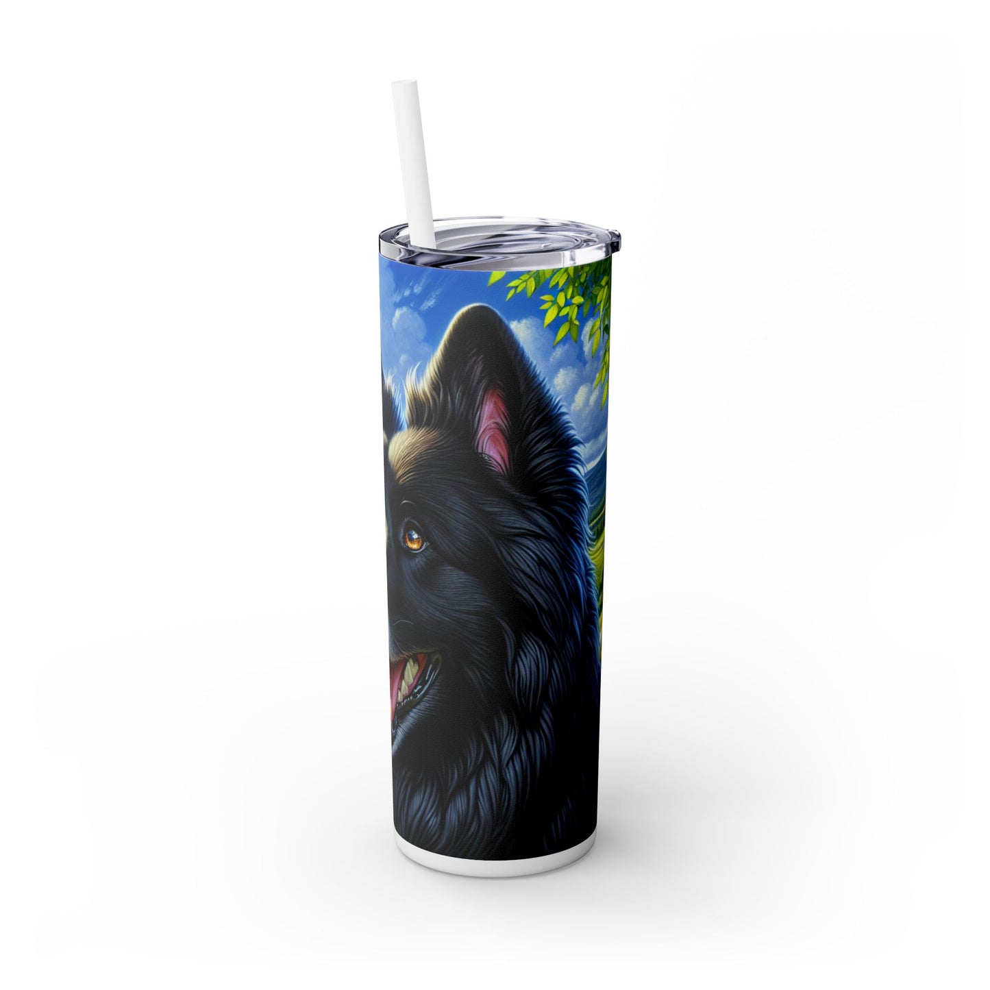 Gobelet isotherme à motif de berger croate avec paille, 59 cl
