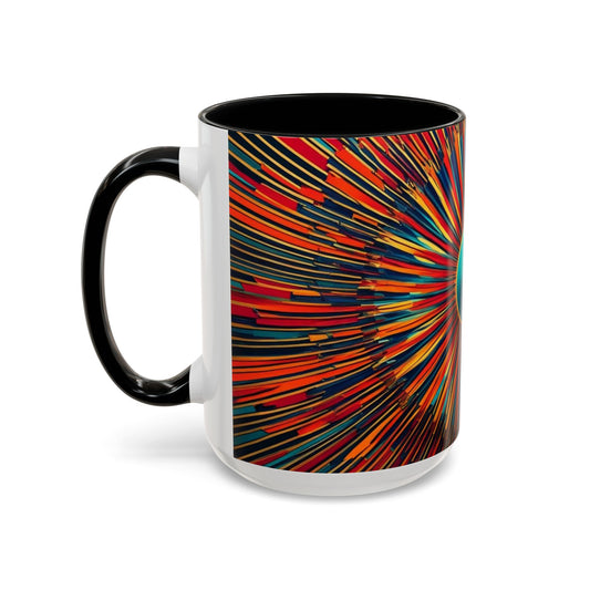 Optical Illusion Accent Mug – Ceramic Coffee Cup
