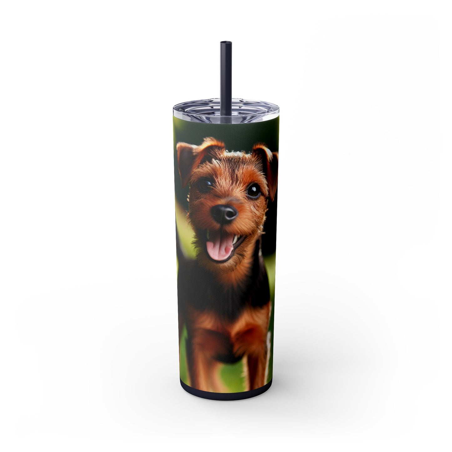 Deutscher Jagdterrier Vaso con pajita, 20 oz