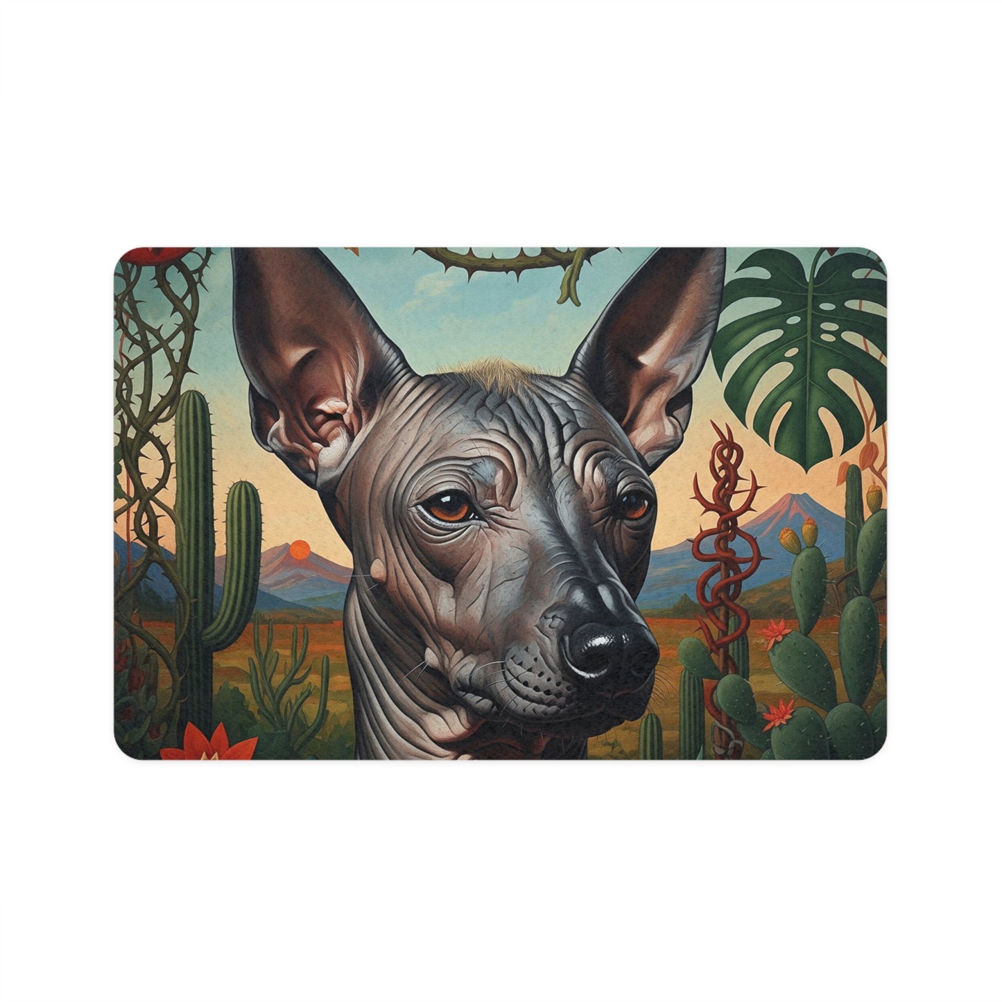 Pet Food Mat (12x18) - Xoloitzcuintli