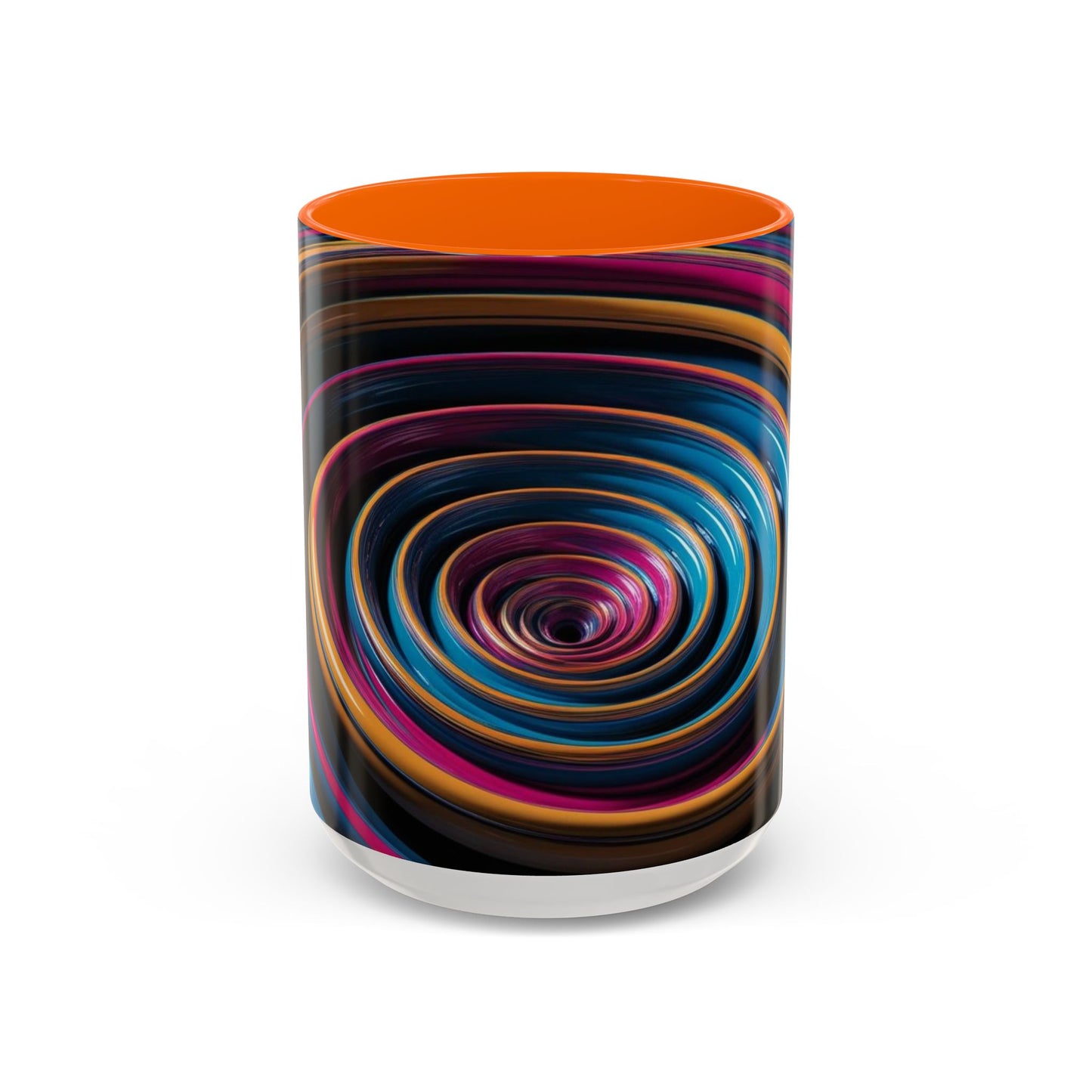 Optical Illusion Accent Mug – Ceramic Coffee Cup
