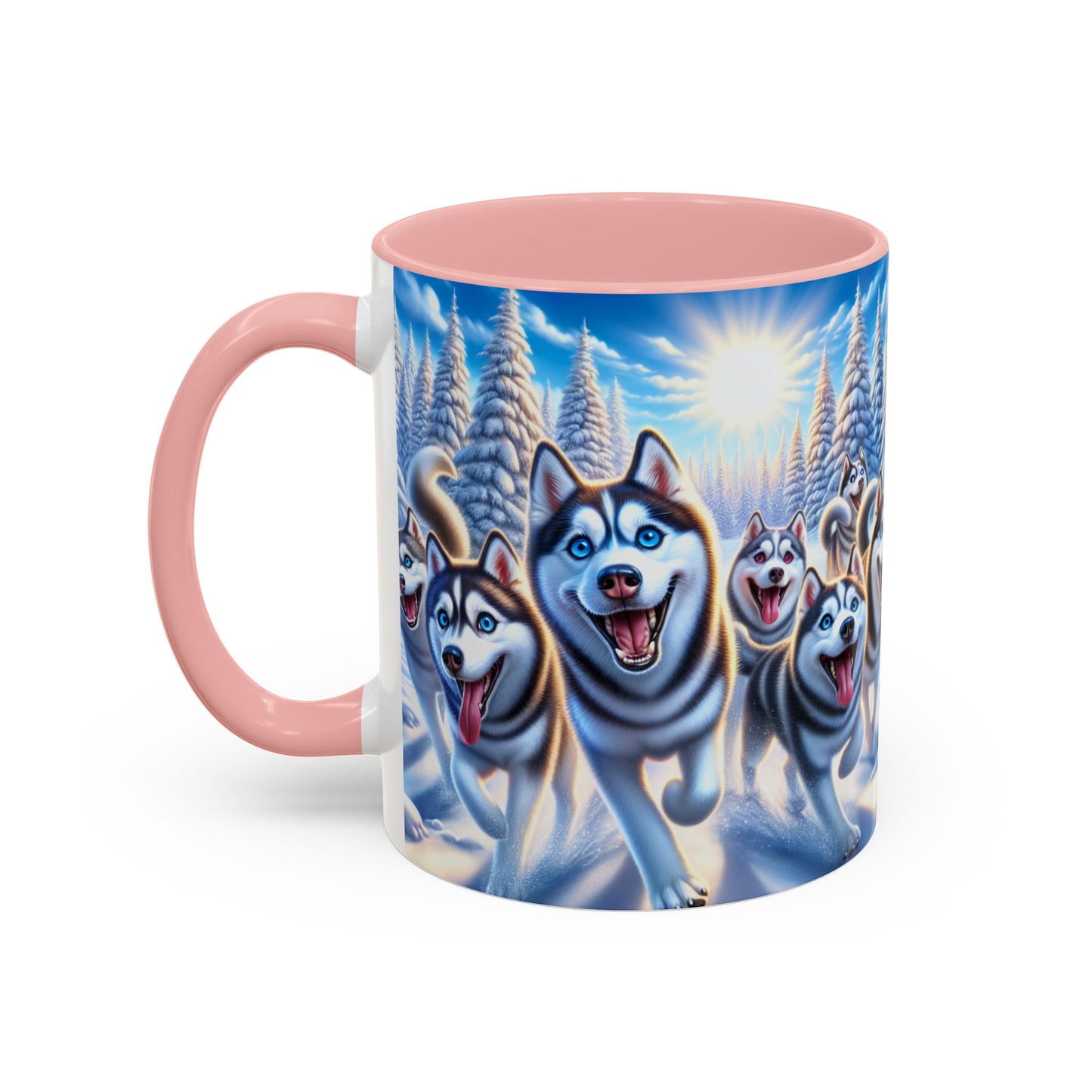Siberian Husky Accent Coffee Mug - Perfect Gift for Dog Lovers