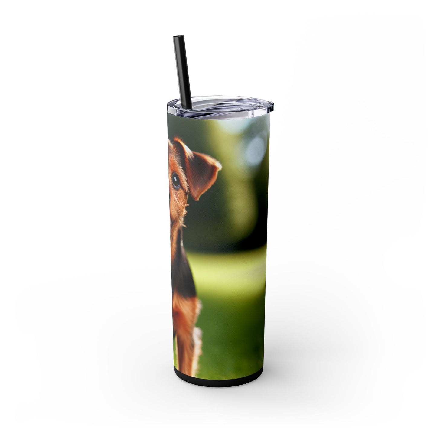 Deutscher Jagdterrier Vaso con pajita, 20 oz