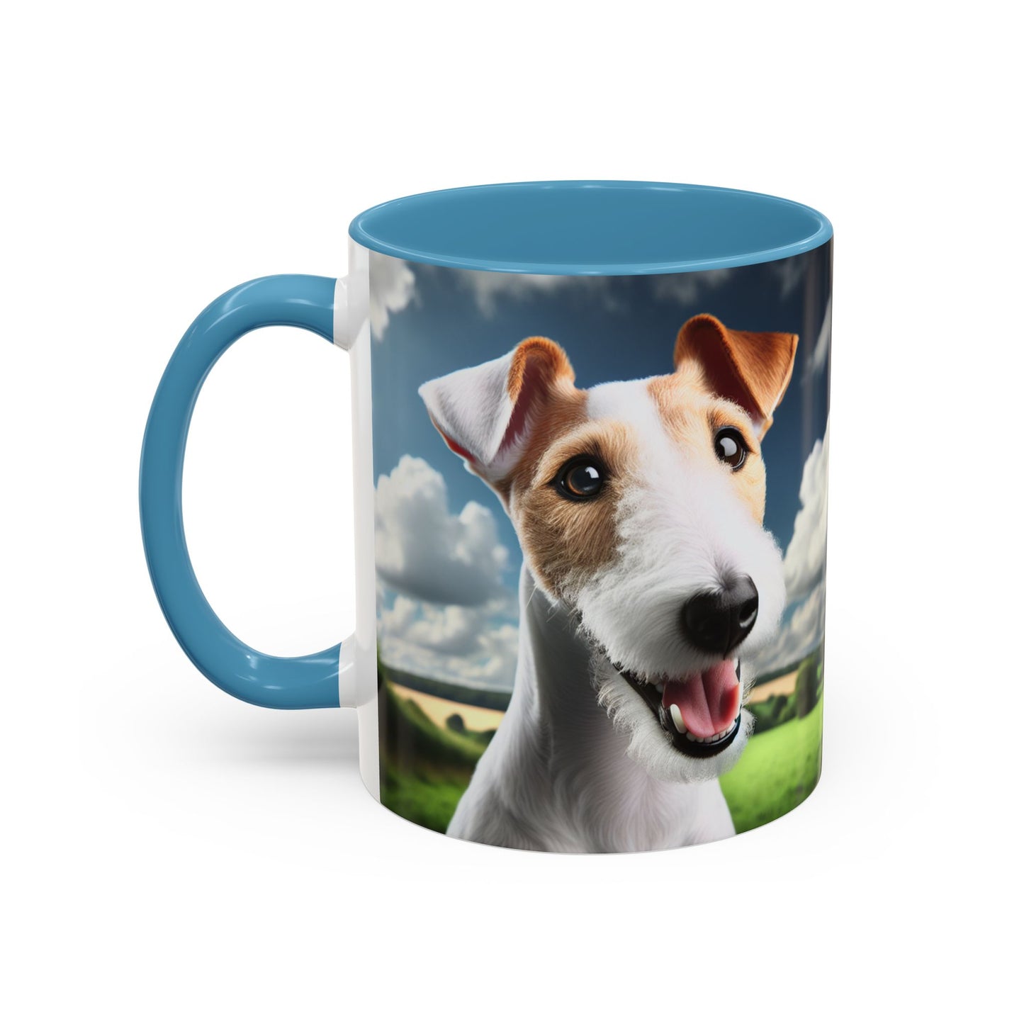 Taza de café con diseño de Fox Terrier de pelo liso: el regalo perfecto para los amantes de los perros.