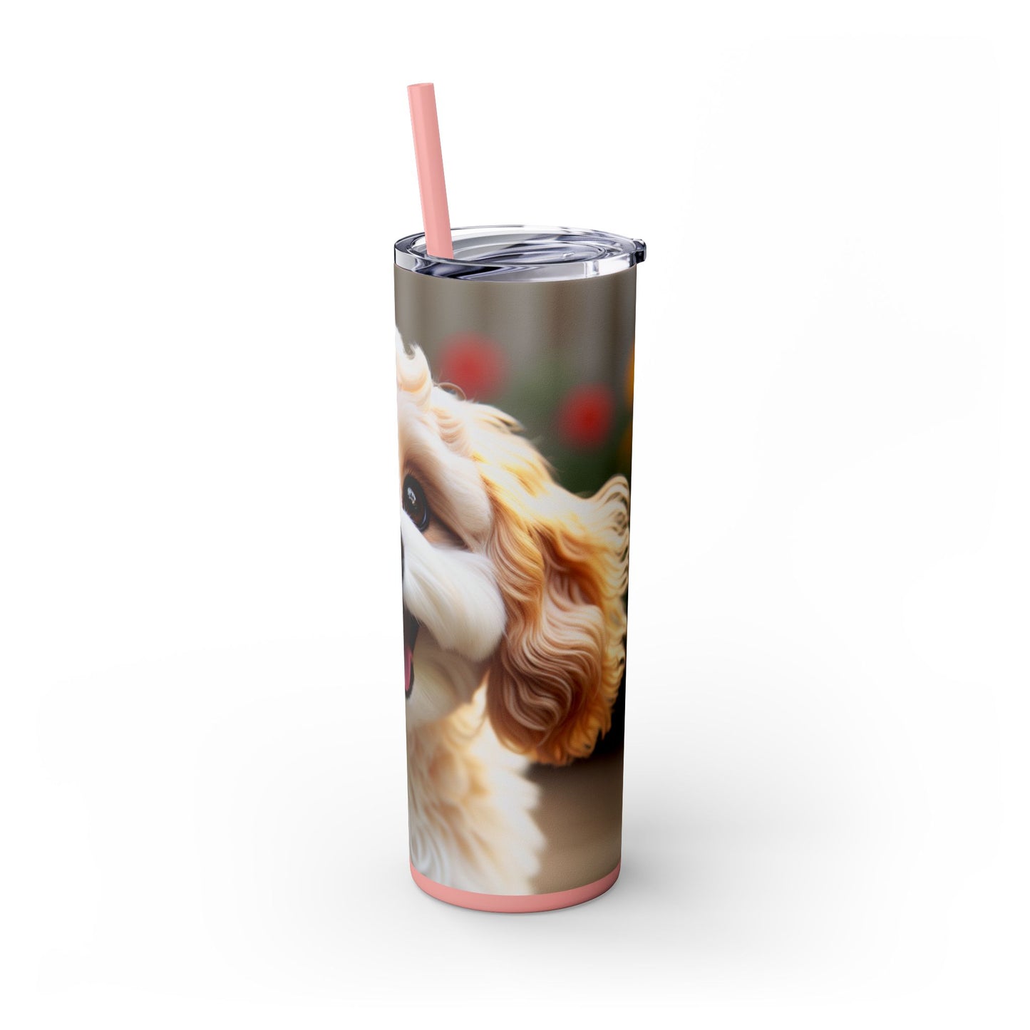 Skinny Tumbler with Straw – 20 oz Stainless Steel Cup