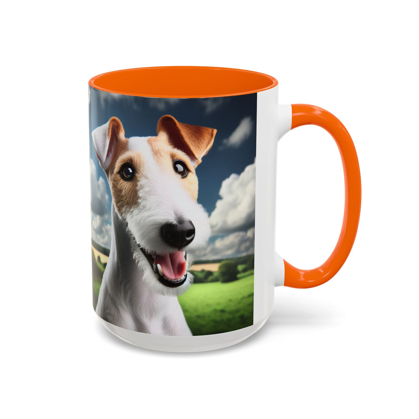 Taza de café con diseño de Fox Terrier de pelo liso: el regalo perfecto para los amantes de los perros.