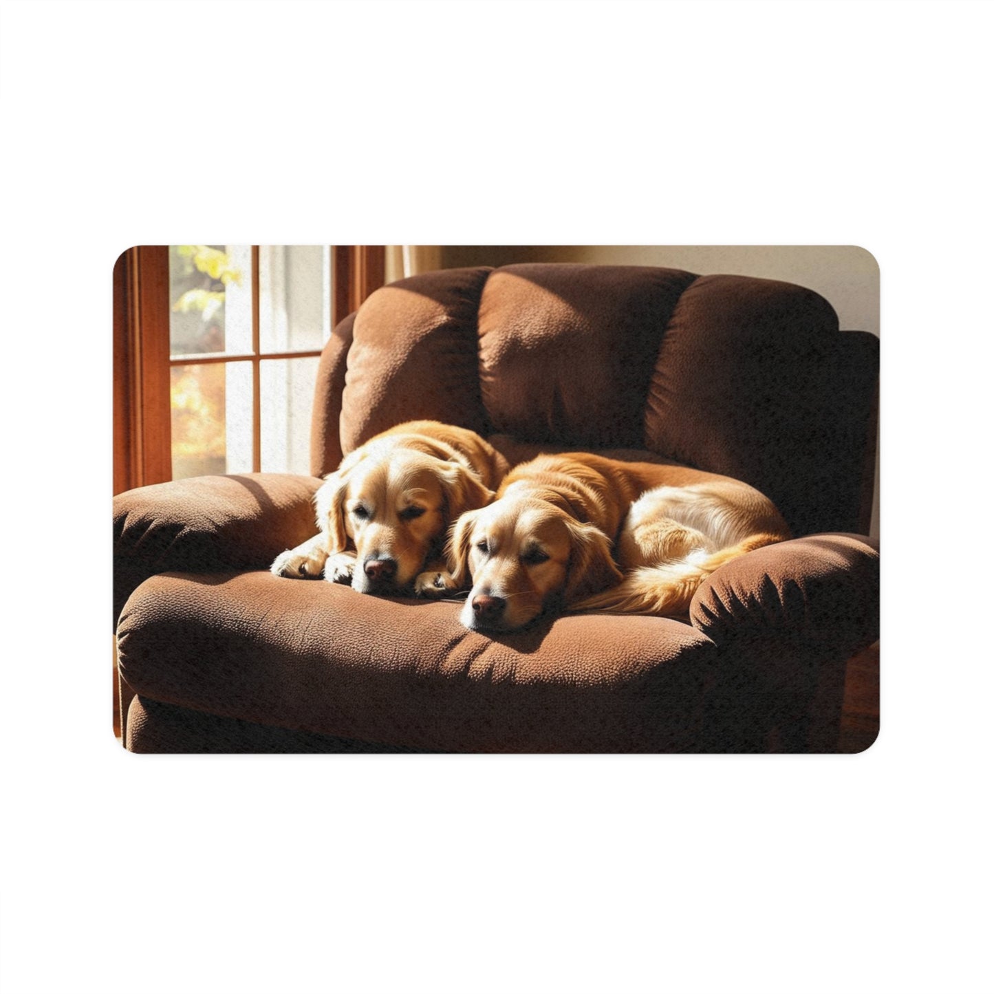 Pet Food Mat (12x18) - Recliner Dogs