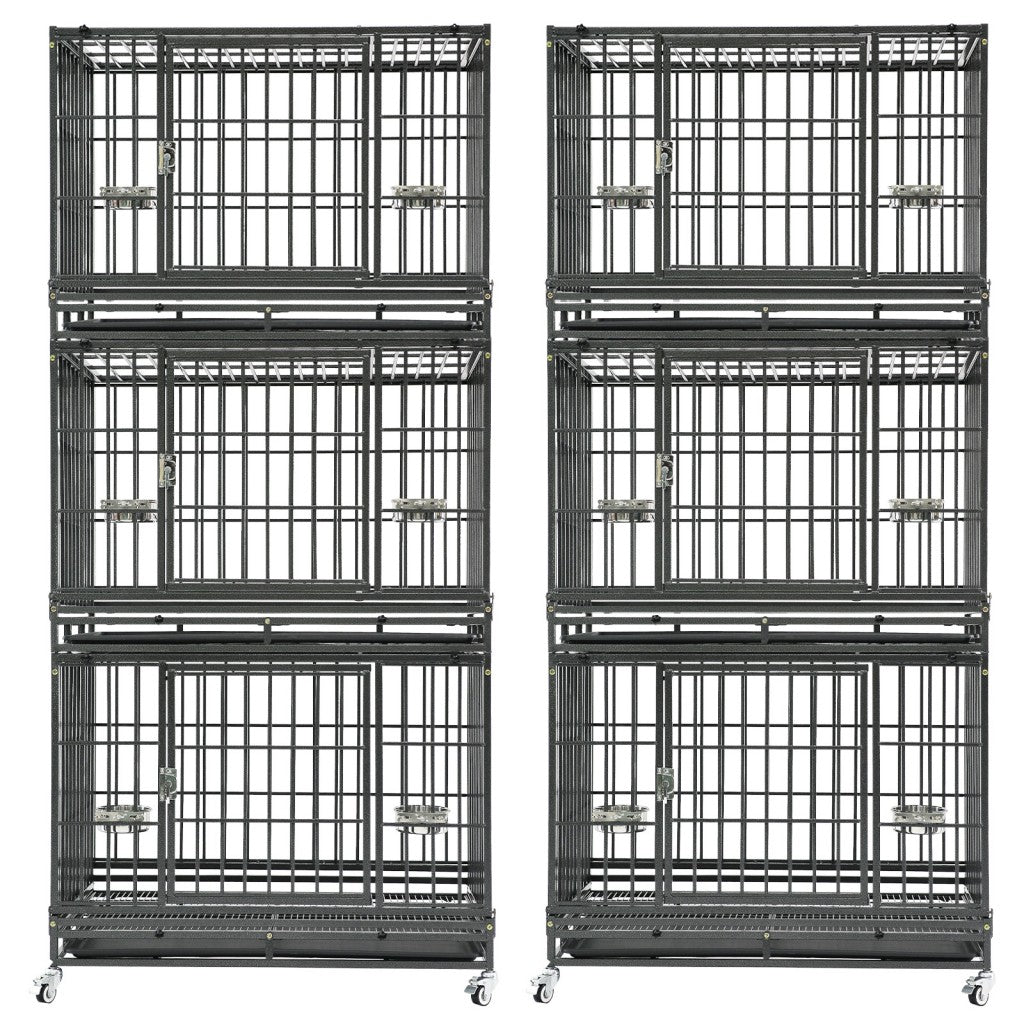 Cage de transport empilable robuste pour chien 37" 371D03 