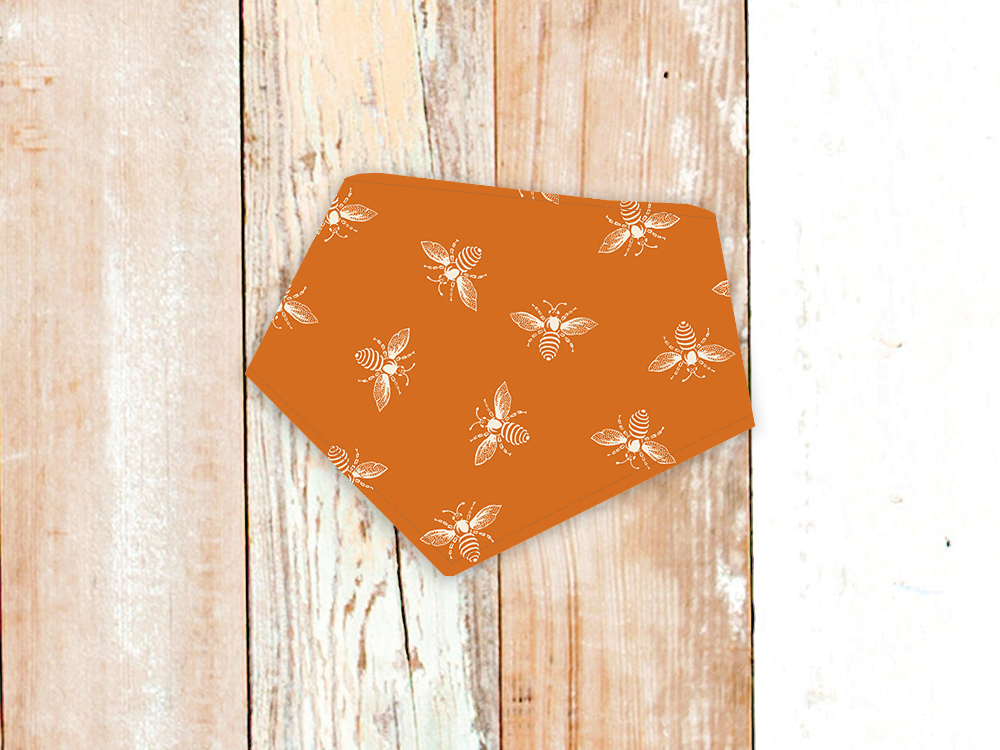 Bandana para perros "Abejas Naranjas"