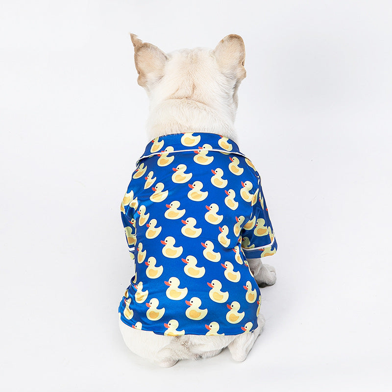 Pijama de seda de pato para mascotas