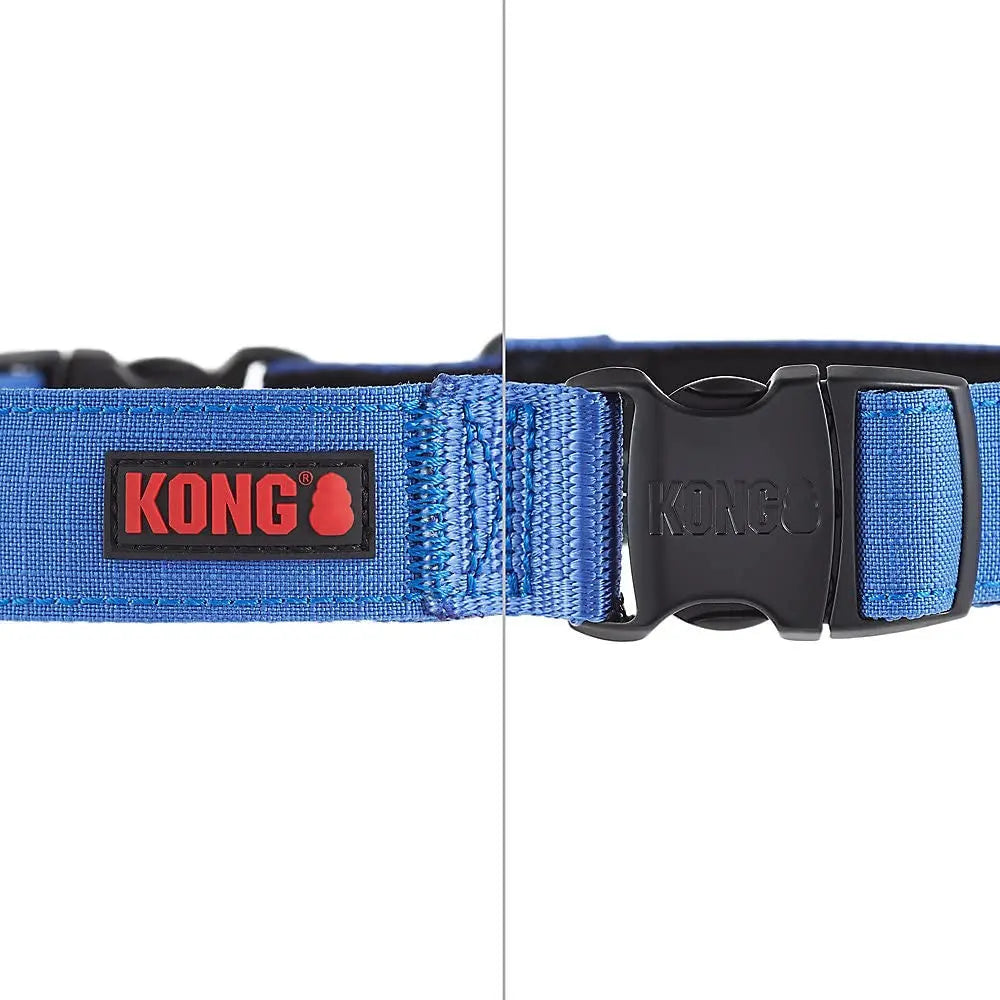 Collier pour chien KONG Ultra Durable avec poignée rembourrée confortable XL Bleu Contrôle réglable