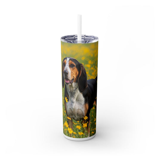 American English Coonhound Tumbler with Straw, 20oz