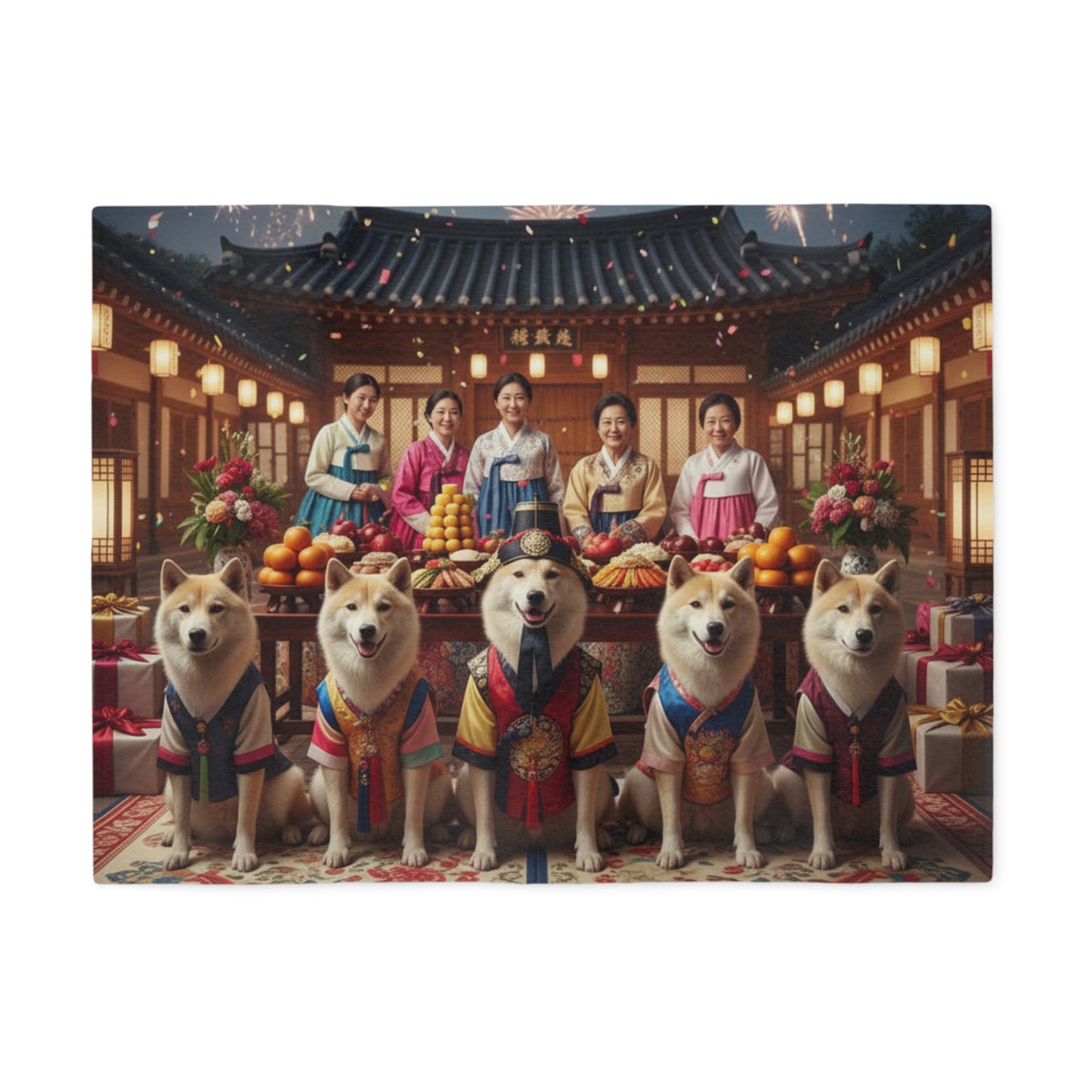 Korean Jindo Dog Blanket