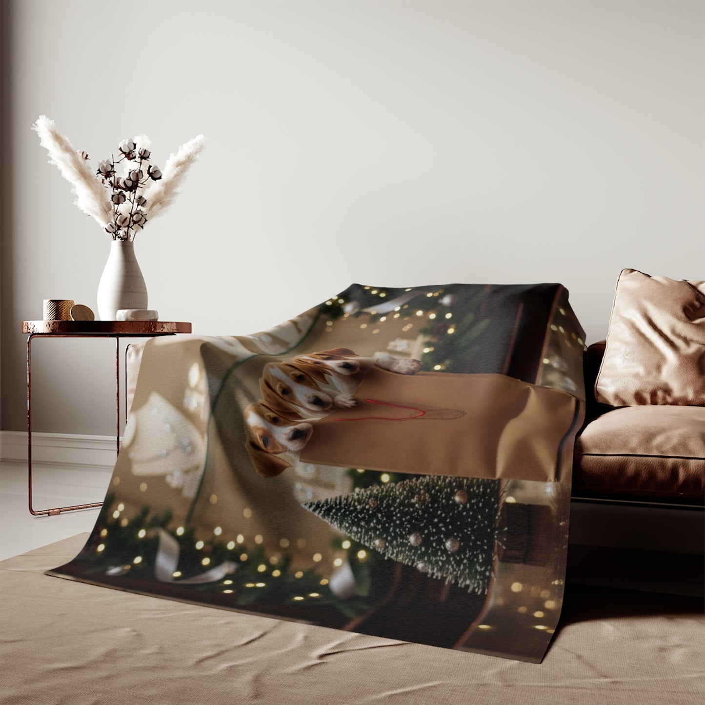 Cute Puppies in Gift Bag Blanket