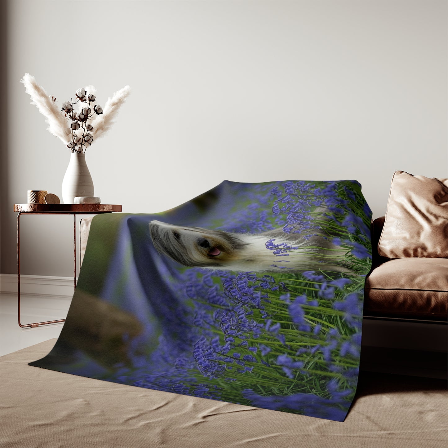 Bearded Collie Sweatshirt Blanket