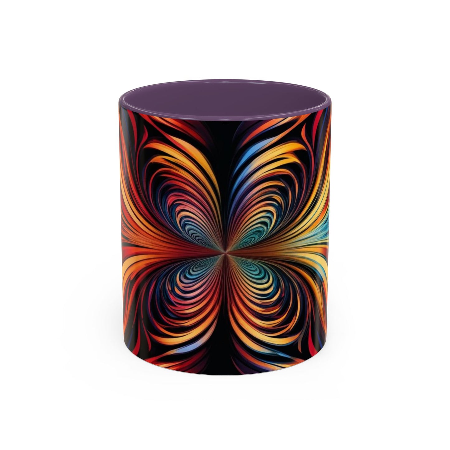 Optical Illusion Accent Mug – Ceramic Coffee Cup