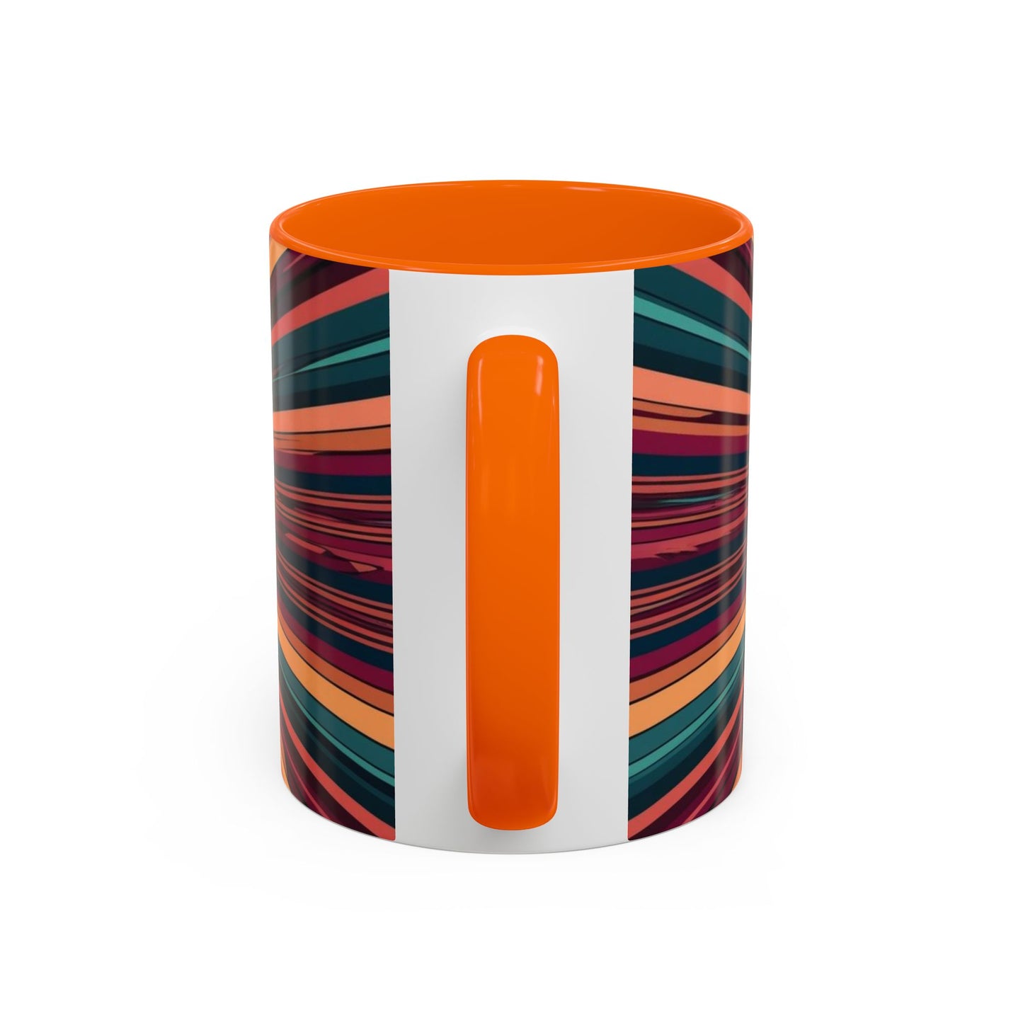 Optical Illusion Accent Mug – Ceramic Coffee Cup